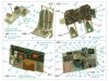 Quinta Studio QD32148 P-47D Thunderbolt Bubbletop Early 3D-Printed & coloured Interior on decal paper (Trumpeter) 1/32